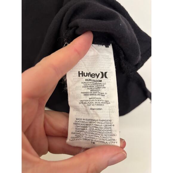 Hurley x Pendleton Tank Top Womens Large Muscle Cropped Black Striped Print - Picture 4 of 4